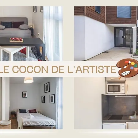 דירה Le Cocon De L'artiste - Moderne, Artistique Et Cosy ! טרואה